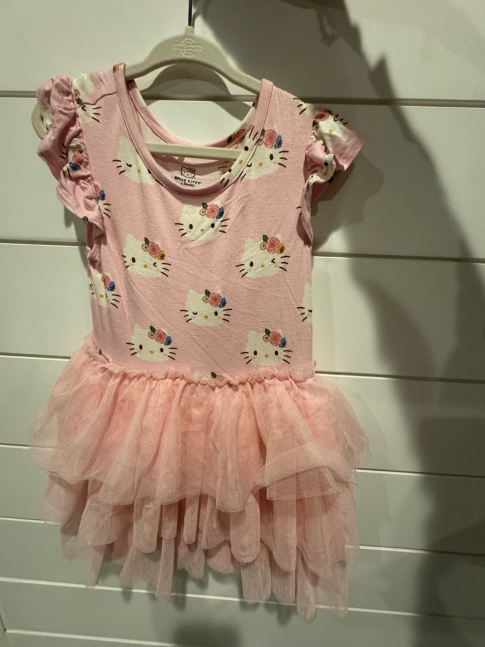 Posh Peanut Pink Hello Kitty Tulle Ruffle Dress 3t/4t